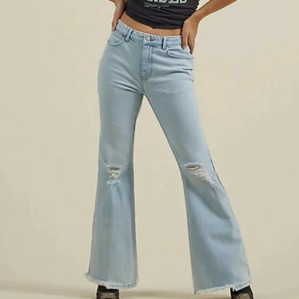 Wranger High Rise Fierce Flare Denim Jeans